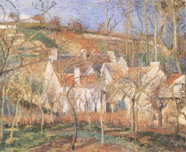 Camille Pissarro Red Roofs(Village Cornet,Impression of Winter) (mk09) France oil painting art
